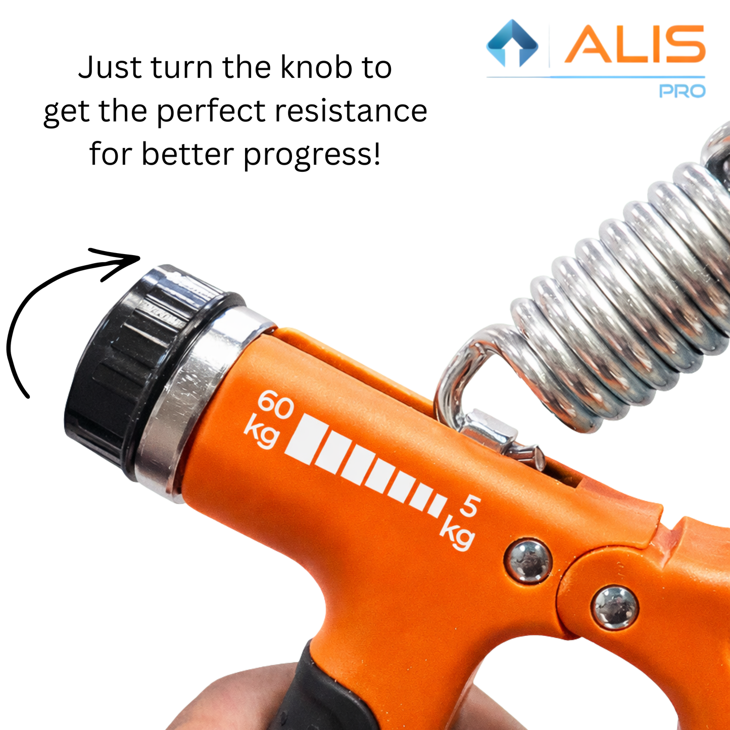 Alis Pro Hand Gripper for Men & Women Hand Grip Strengthener for Forearm, Wrist & Finger Workout Fitness Equipment for Home & Gym Training