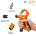 Alis Pro Hand Gripper for Men & Women Hand Grip Strengthener for Forearm, Wrist & Finger Workout Fitness Equipment for Home & Gym Training